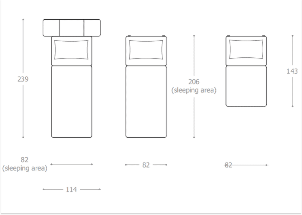 BonBon3 M+ &ndash; 2x Letto + Mini letto