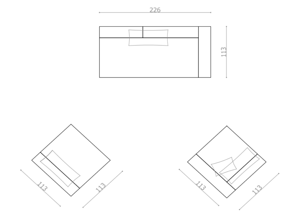 Bard L3 &ndash; Tre posti + 2x poltrona