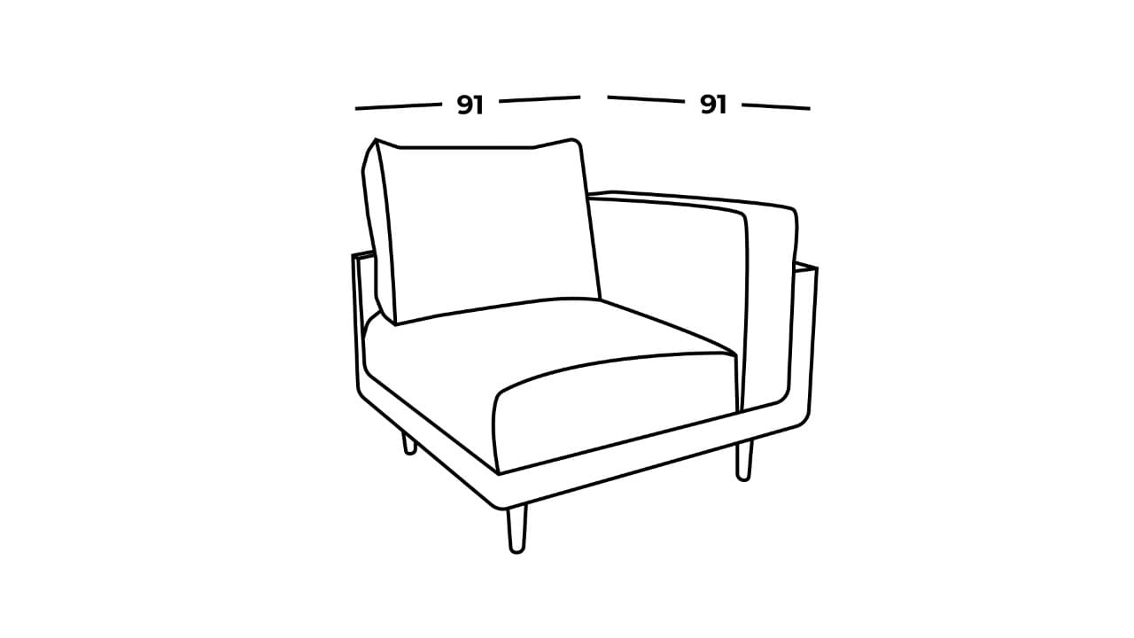 Clooods poltrona ad angolo