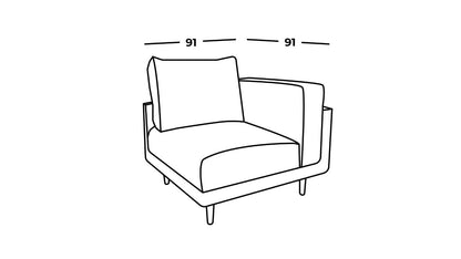 Clooods poltrona ad angolo