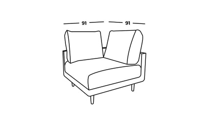 Clooods poltrona ad angolo B