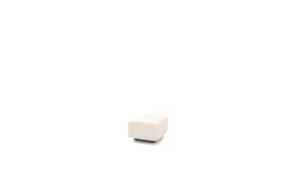 BonBon3 C elemento, elemento del divano modulare FEYDOM in tessuto Heim HM-03 White