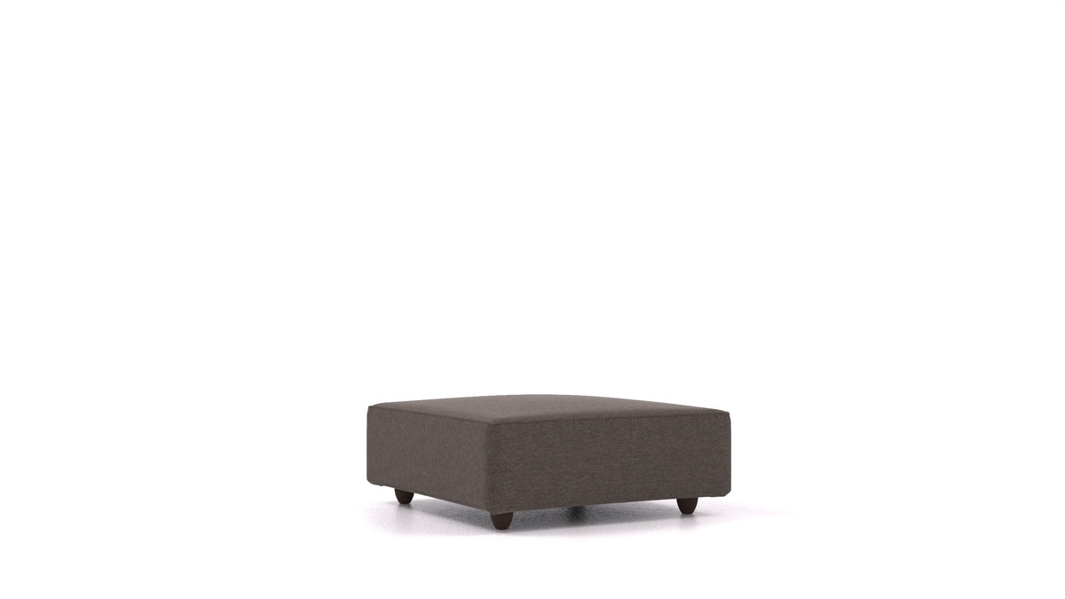 Cascais K, elemento del divano modulare FEYDOM in tessuto Velare ET-12 Dark Grey, gambe scure