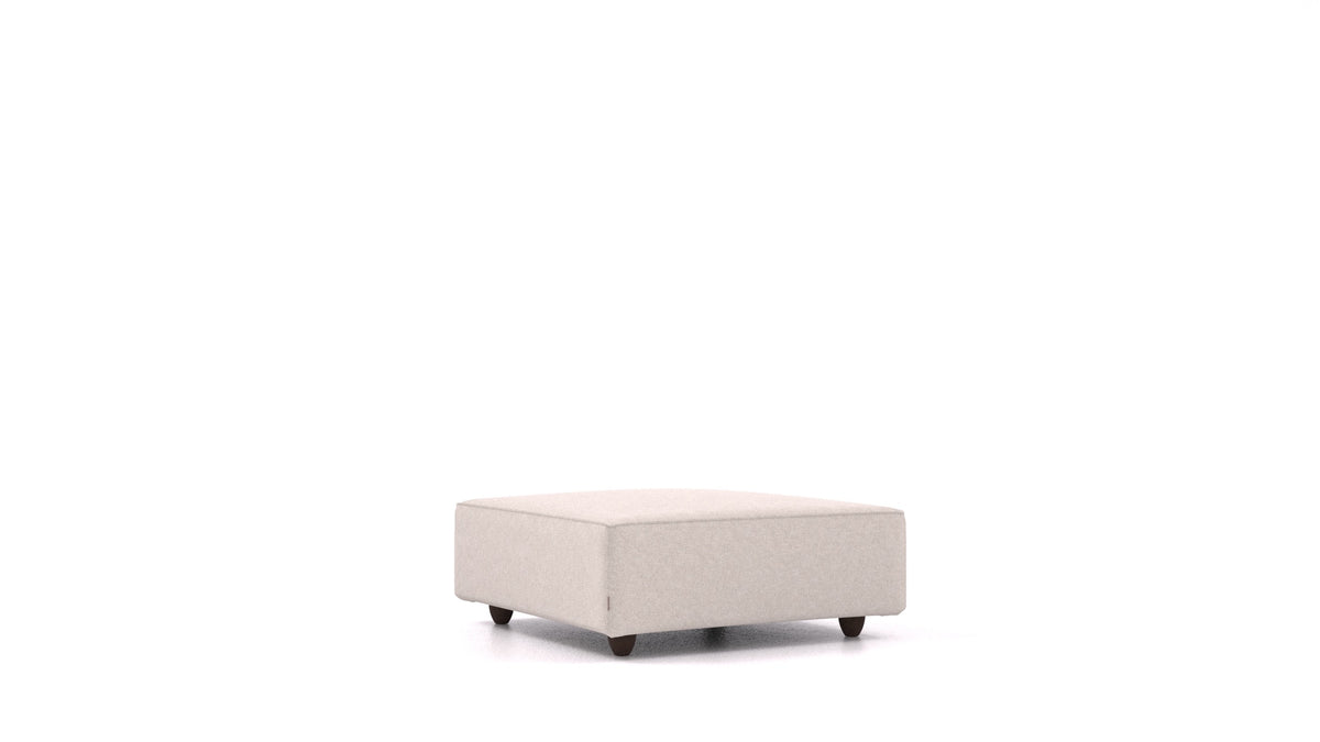 Cascais K, elemento del divano modulare FEYDOM in tessuto Icon IC-02 Natur, gambe scure
