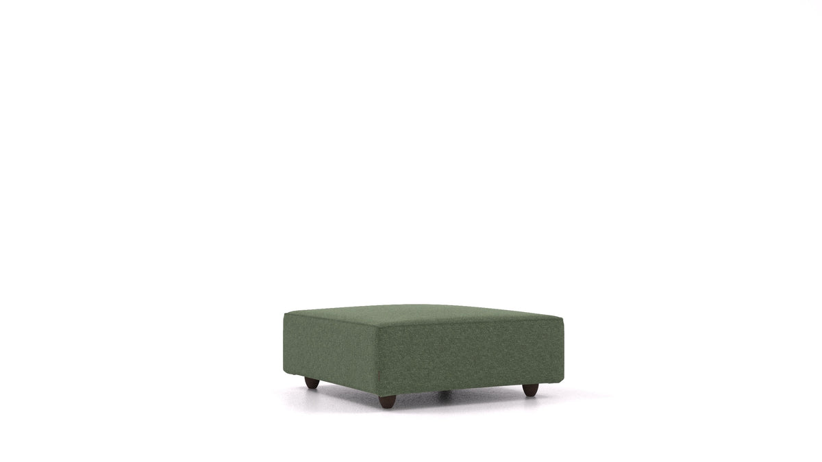 Cascais K, elemento del divano modulare FEYDOM in tessuto Icon IC-39 Forest, gambe scure