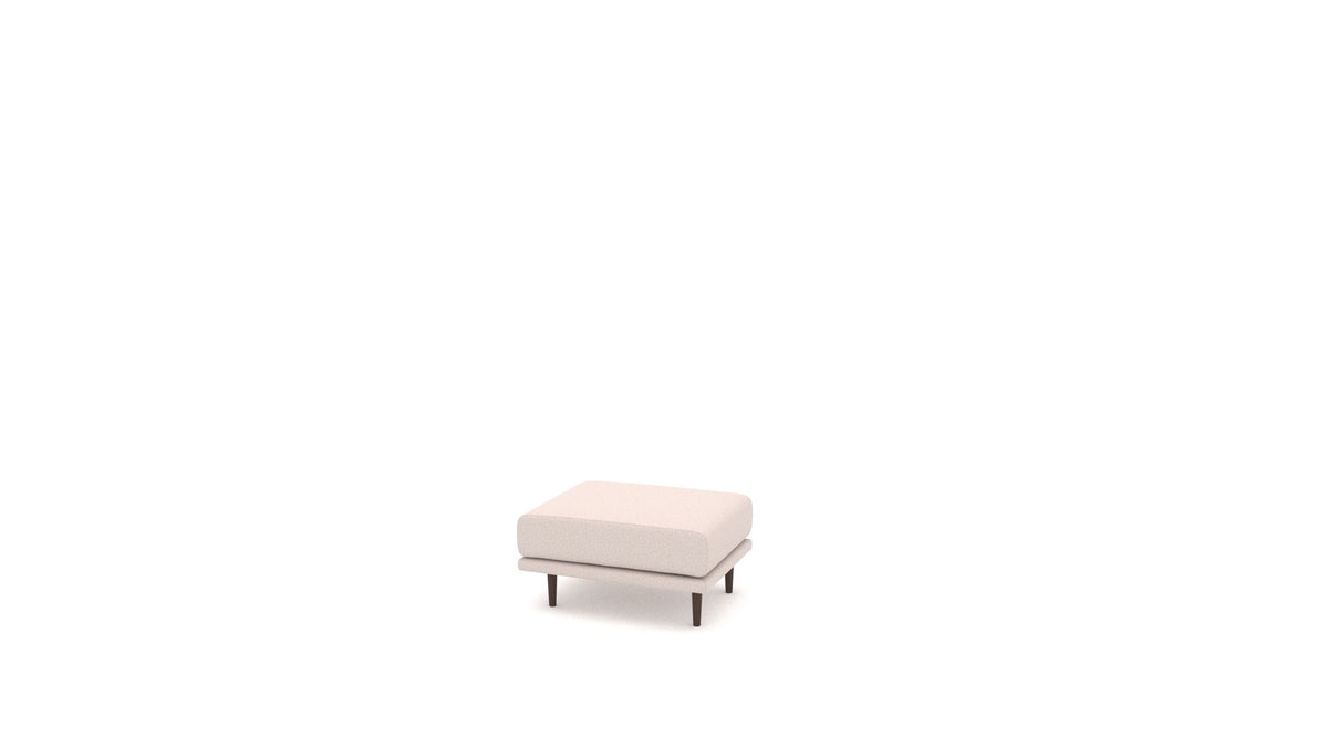 Clooods pouf, pouf FEYDOM in tessuto Hygge HG-08 Cappuccino, gambe scure