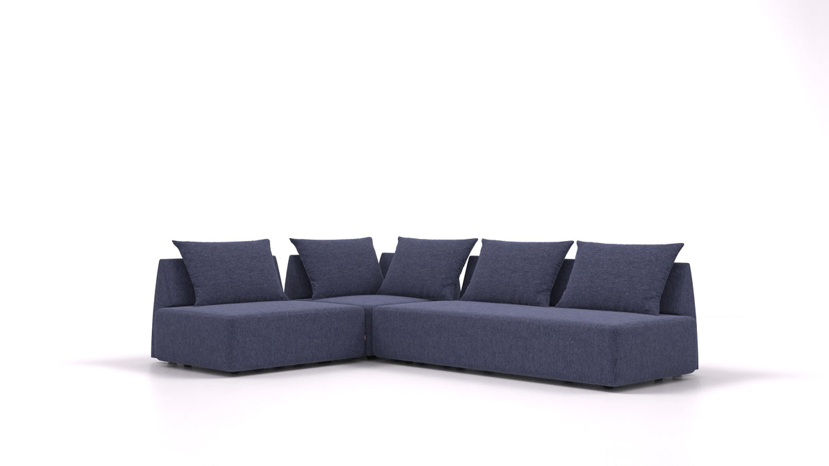 Matacao3 City, divano modulare FEYDOM in tessuto Velare ET-80 Noble Blue
