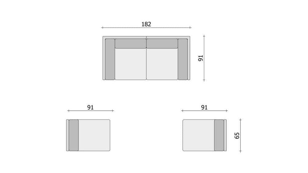 Clooods 4S &ndash; Due posti + 2 poltrone