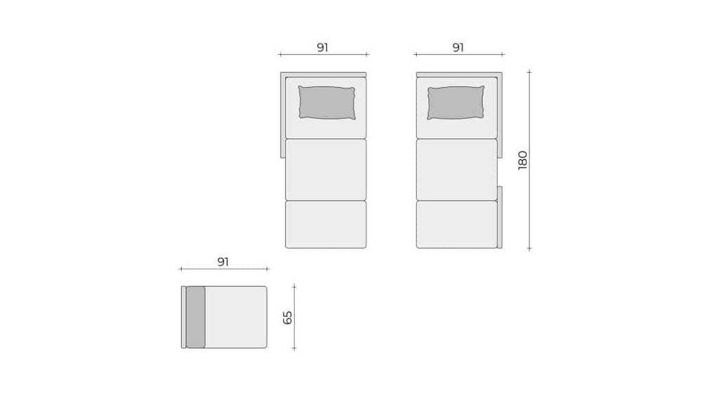 Clooods 3S2+ &ndash; 2 letti + poltrona