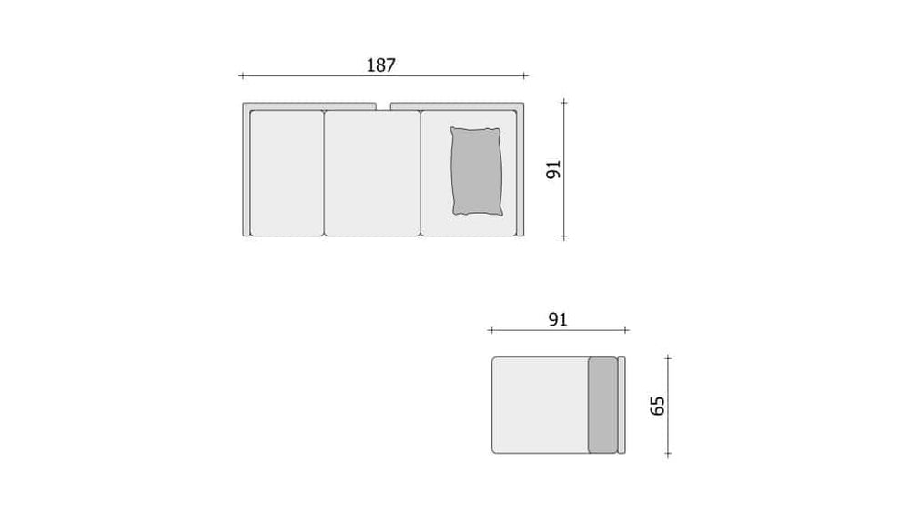 Clooods 3S &ndash; Letto + Poltrona