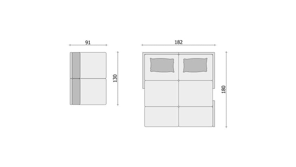 Clooods 4S2+ &ndash; Letto + due posti