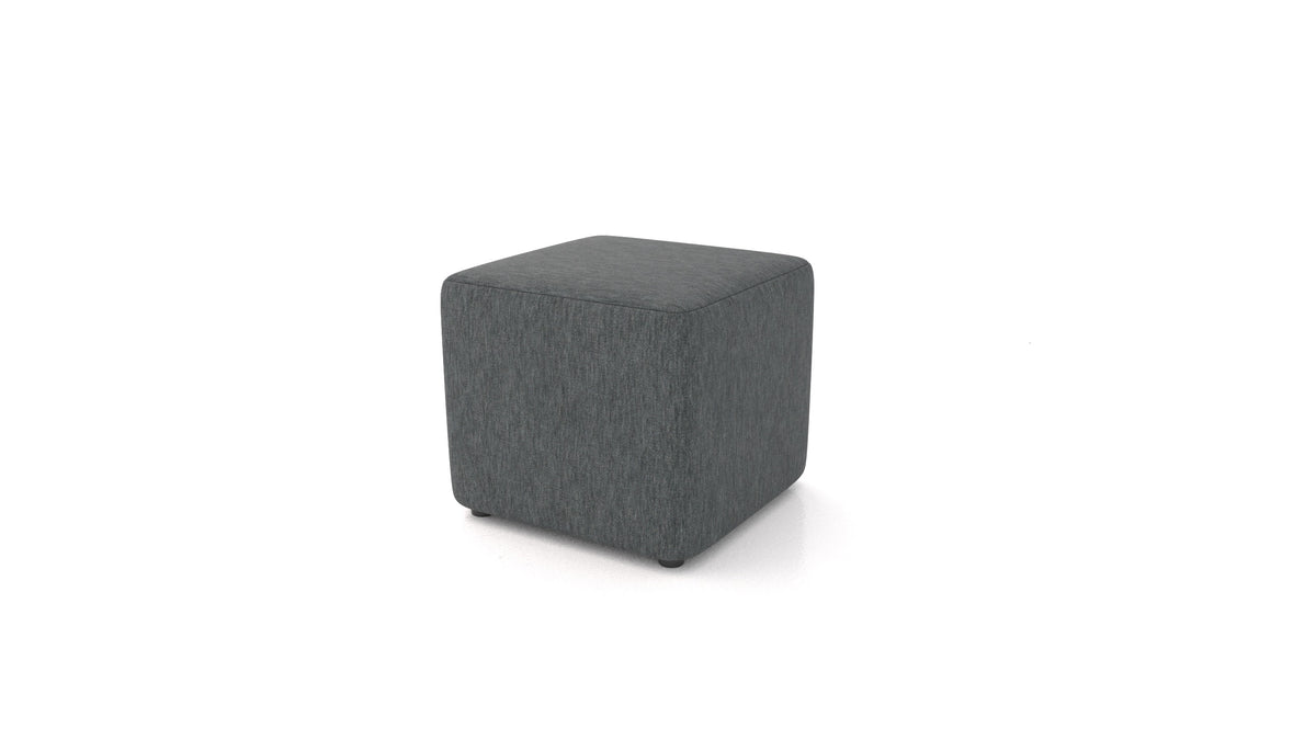 Pouf TA-1, pouf FEYDOM in tessuto Astra AT-88 Dark Grey