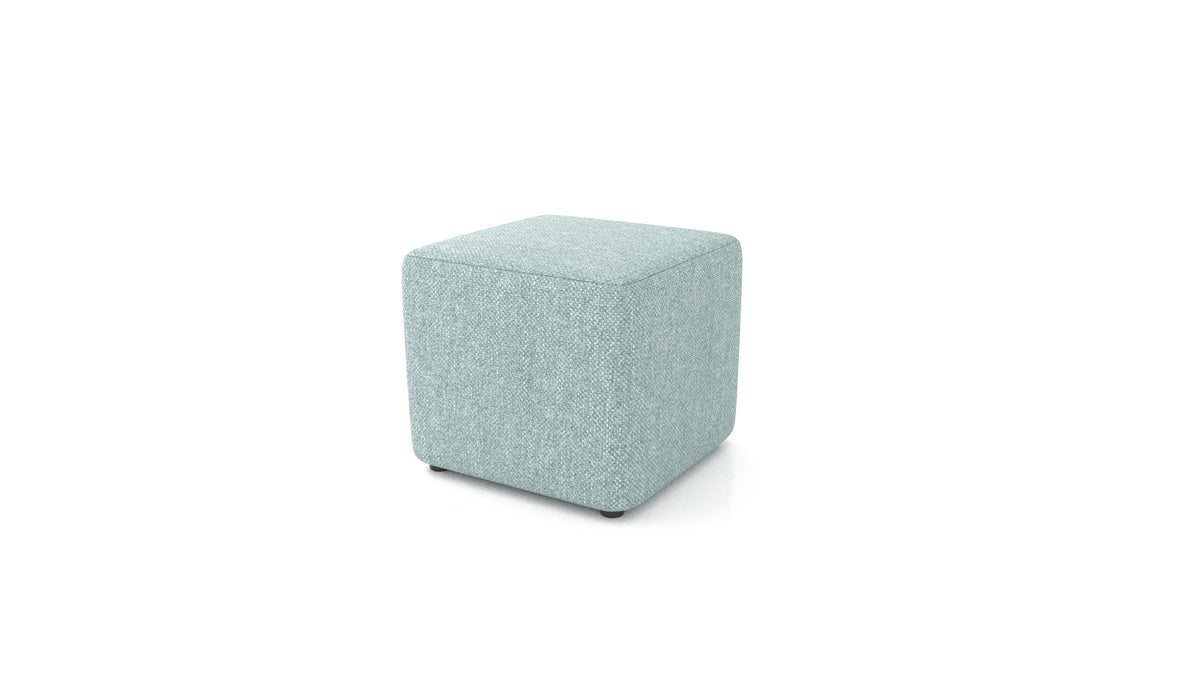 Pouf TA-1, pouf FEYDOM in tessuto Alure DE-75 Pastel Blue