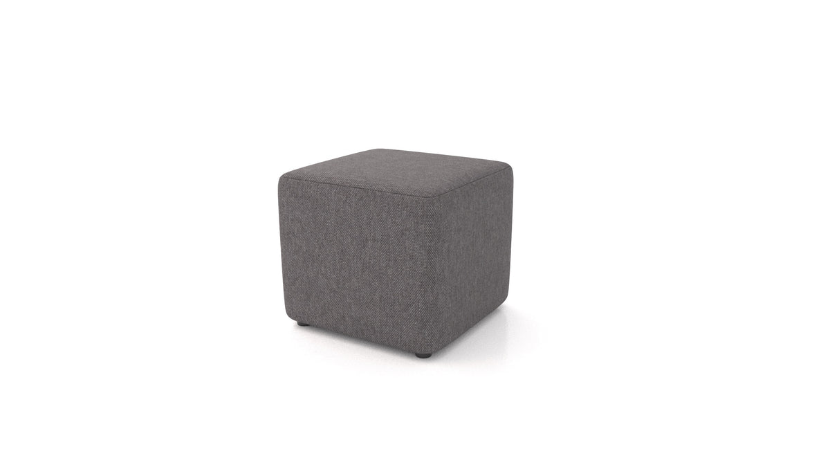 Pouf TA-1, pouf FEYDOM in tessuto Velare ET-12 Dark Grey