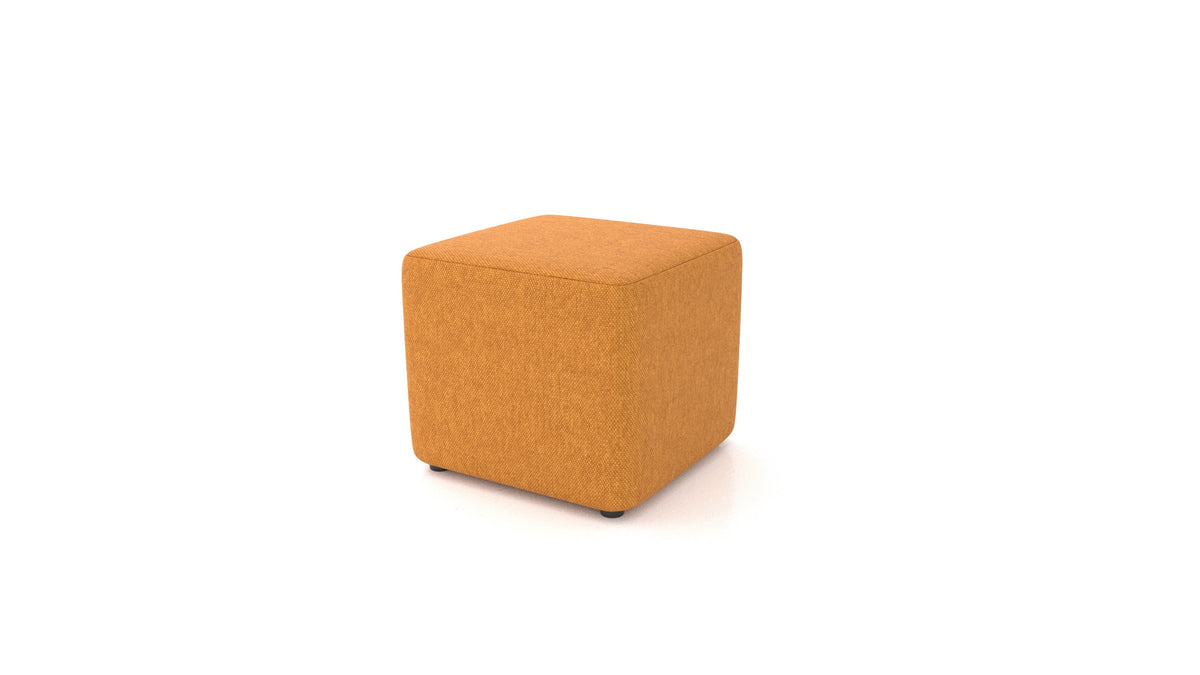 Pouf TA-1, pouf FEYDOM in tessuto Velare ET-48 Antic Gold