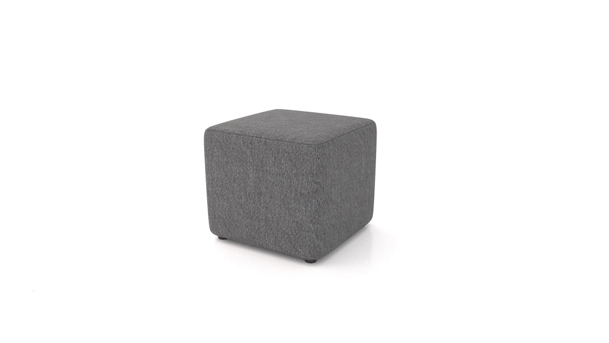 Pouf TA-1, pouf FEYDOM in tessuto Phoenix FE-92 Dark Grey