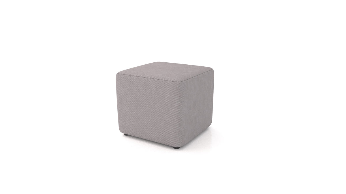 Pouf TA-1, pouf FEYDOM in tessuto Mollia FF-14 Middle Grey