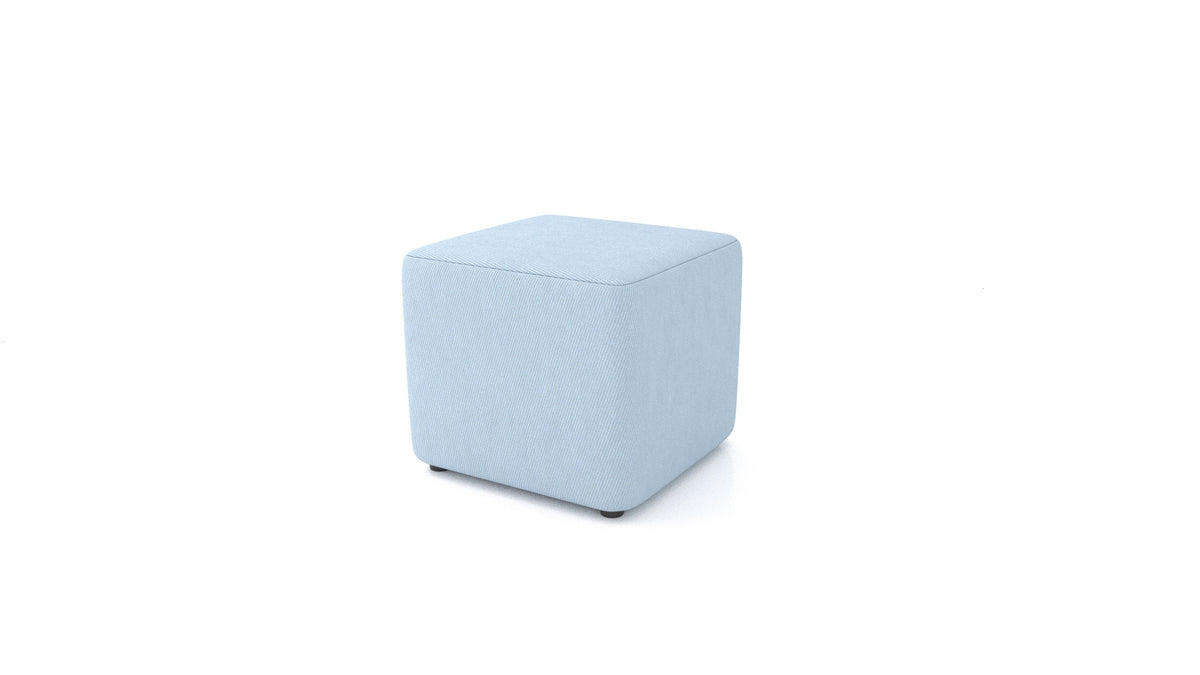 Pouf TA-1, pouf FEYDOM in tessuto Mollia FF-19 Pastel Blue