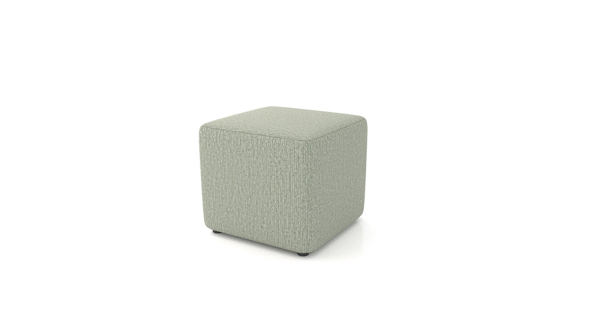 Pouf TA-1, pouf FEYDOM in tessuto Heim HM-34 Jade