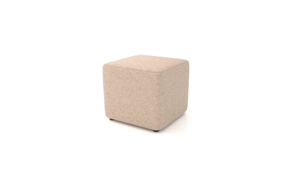 Pouf TA-1, pouf FEYDOM in tessuto Icon IC-06 Cappuccino