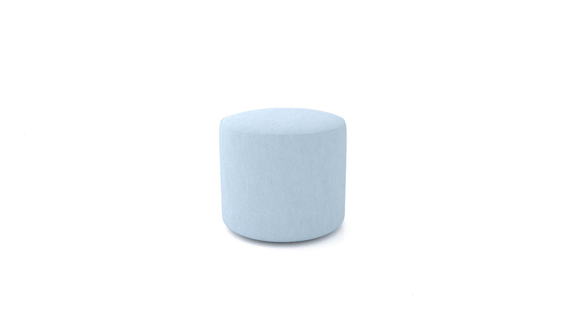 Pouf TA-2, pouf FEYDOM in tessuto Mollia FF-19 Pastel Blue