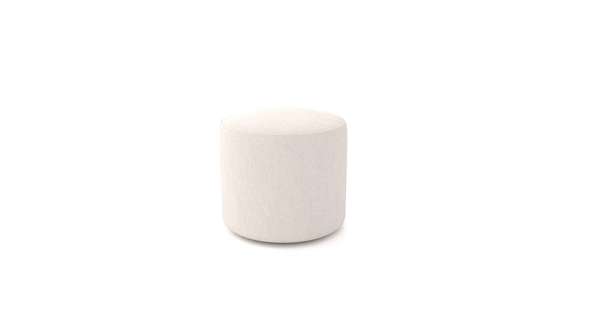 Pouf TA-2, pouf FEYDOM in tessuto Mollia HC-04 White