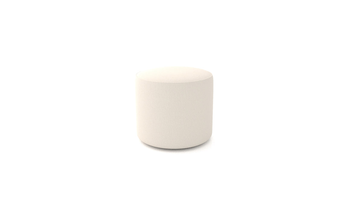 Pouf TA-2, pouf FEYDOM in tessuto Heim HM-03 White