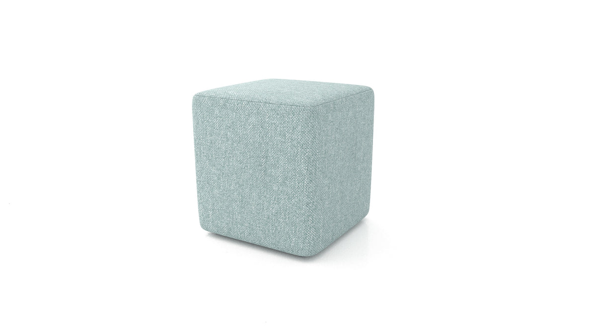 Pouf TA-3, pouf FEYDOM in tessuto Alure DE-75 Pastel Blue