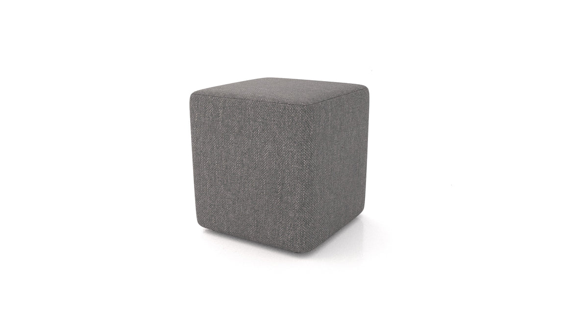 Pouf TA-3, pouf FEYDOM in tessuto Alure DE-92 Middle Grey