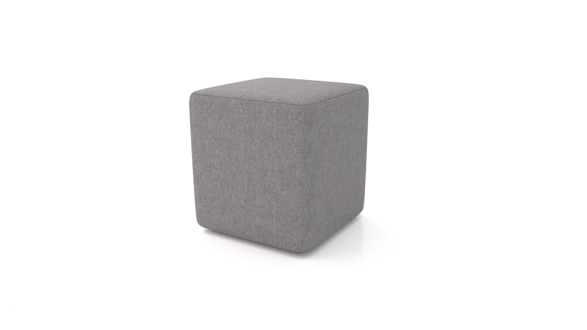 Pouf TA-3, pouf FEYDOM in tessuto Velare ET-14 Middle Grey
