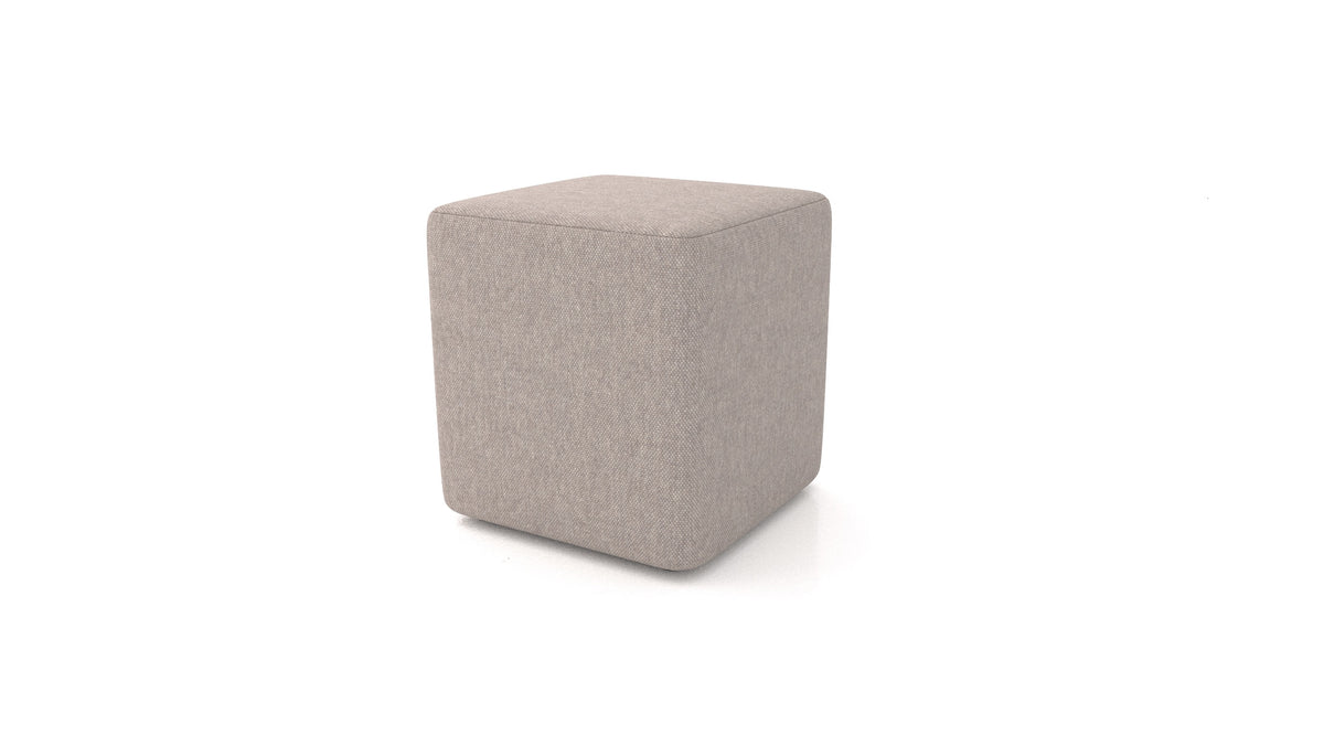 Pouf TA-3, pouf FEYDOM in tessuto Velare ET-15 Light Grey