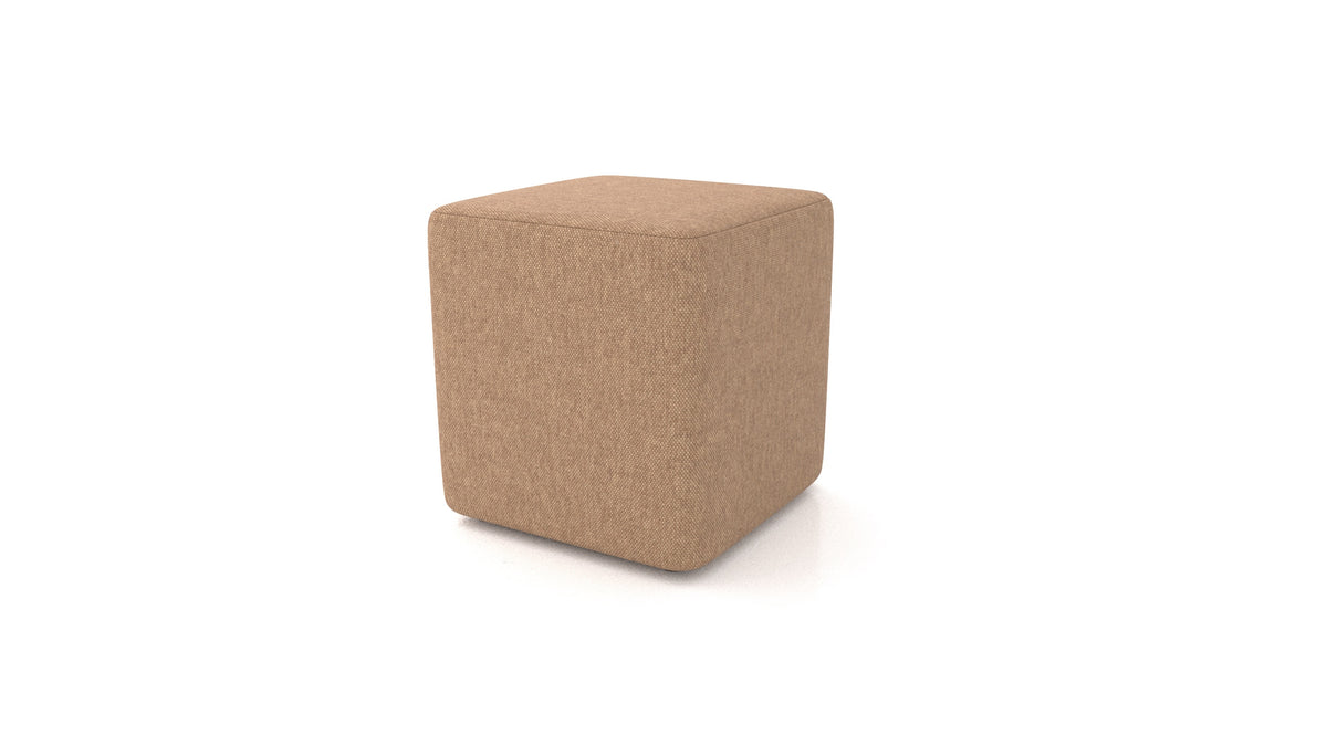 Pouf TA-3, pouf FEYDOM in tessuto Velare ET-24 Cappuccino