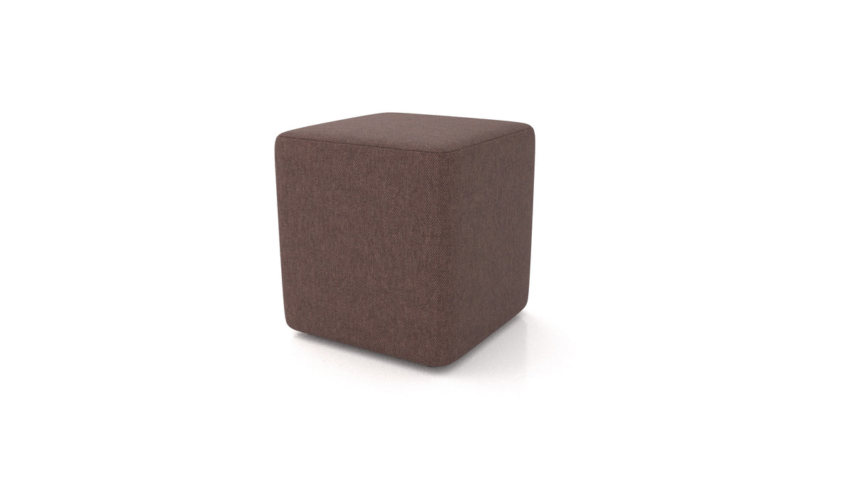 Pouf TA-3, pouf FEYDOM in tessuto Velare ET-27 Chocolate
