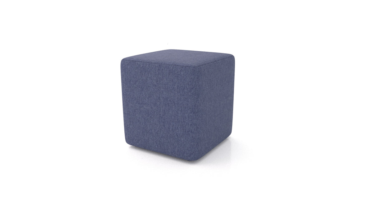 Pouf TA-3, pouf FEYDOM in tessuto Velare ET-80 Noble Blue