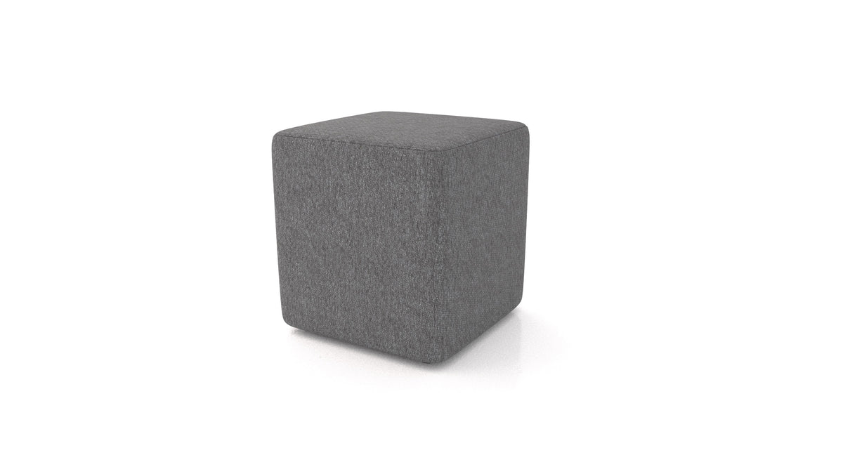 Pouf TA-3, pouf FEYDOM in tessuto Phoenix FE-92 Dark Grey