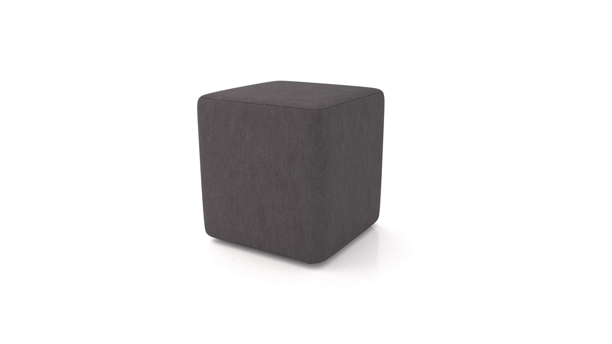 Pouf TA-3, pouf FEYDOM in tessuto Mollia FF-12 Dark Grey