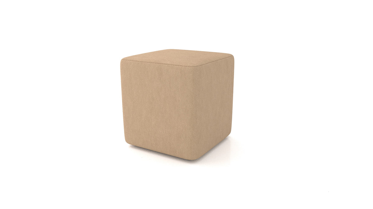 Pouf TA-3, pouf FEYDOM in tessuto Mollia FF-13 Cappuccino
