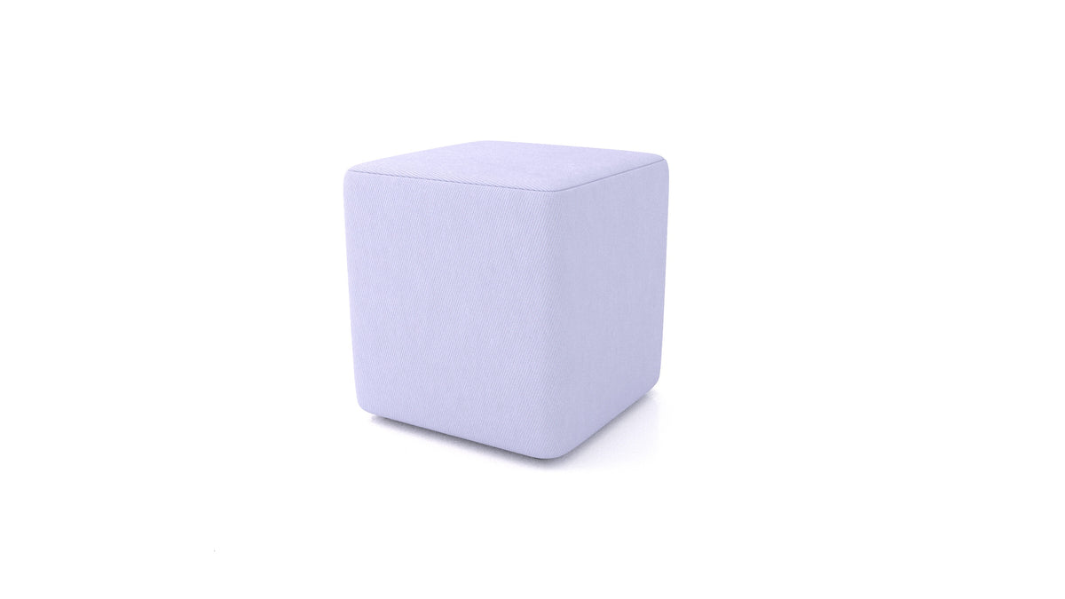 Pouf TA-3, pouf FEYDOM in tessuto Mollia FF-17 Lavander