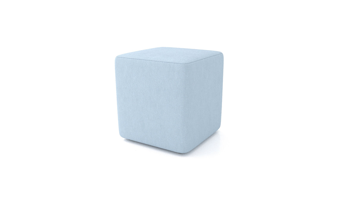 Pouf TA-3, pouf FEYDOM in tessuto Mollia FF-19 Pastel Blue