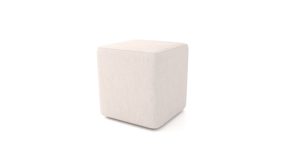 Pouf TA-3, pouf FEYDOM in tessuto Mollia HC-04 White