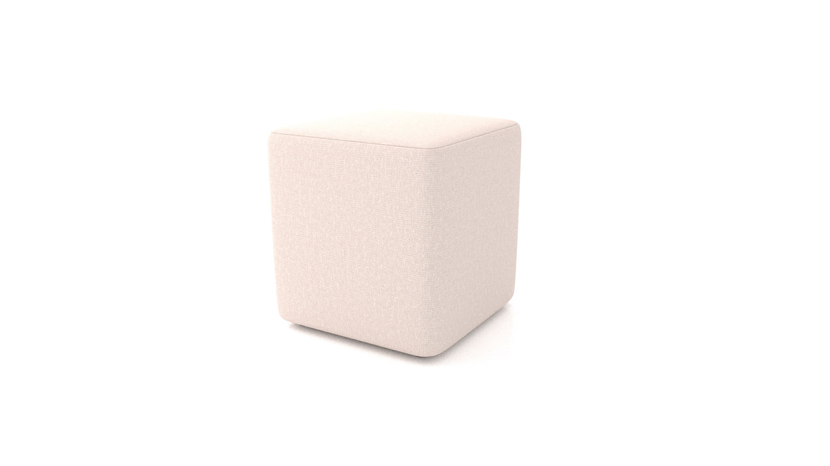 Pouf TA-3, pouf FEYDOM in tessuto Hygge HG-04 Natur