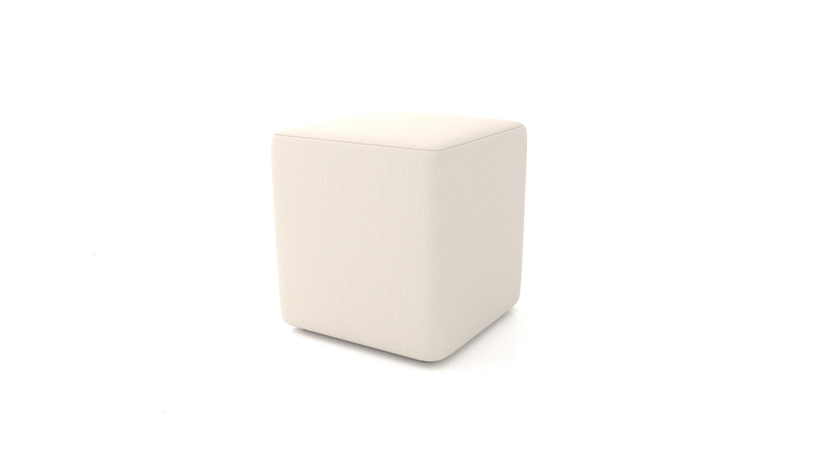 Pouf TA-3, pouf FEYDOM in tessuto Heim HM-03 White