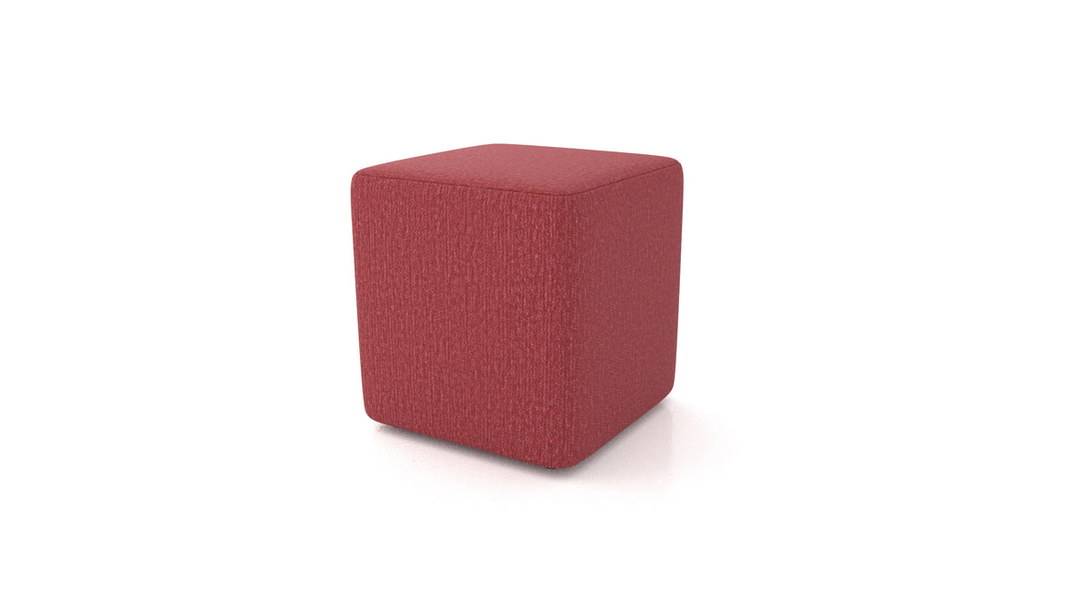 Pouf TA-3, pouf FEYDOM in tessuto Heim HM-58 Cherry