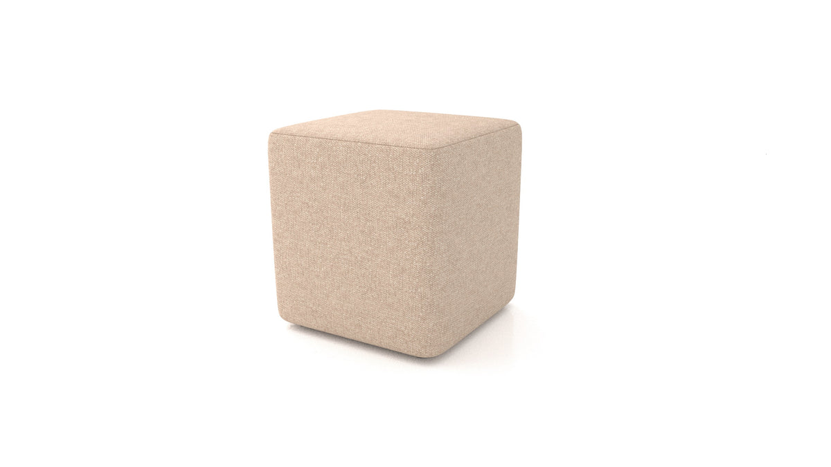 Pouf TA-3, pouf FEYDOM in tessuto Icon IC-06 Cappuccino