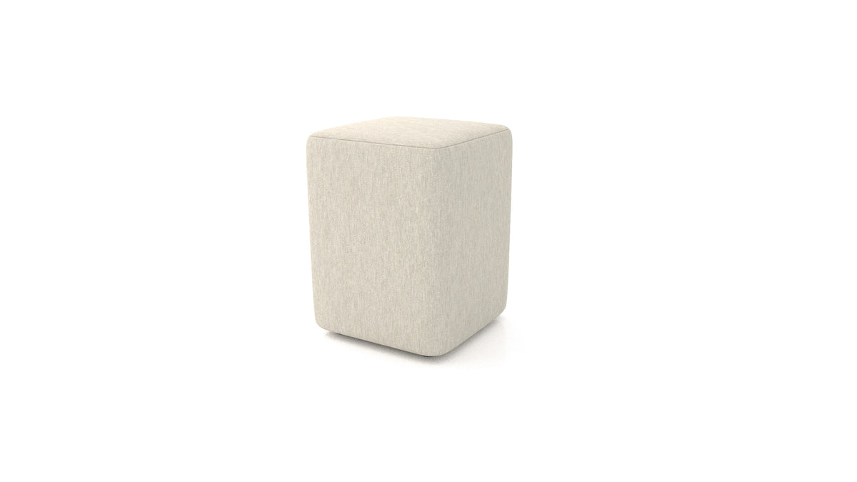 Pouf TA-4, pouf FEYDOM in tessuto Astra AT-80 Light Grey