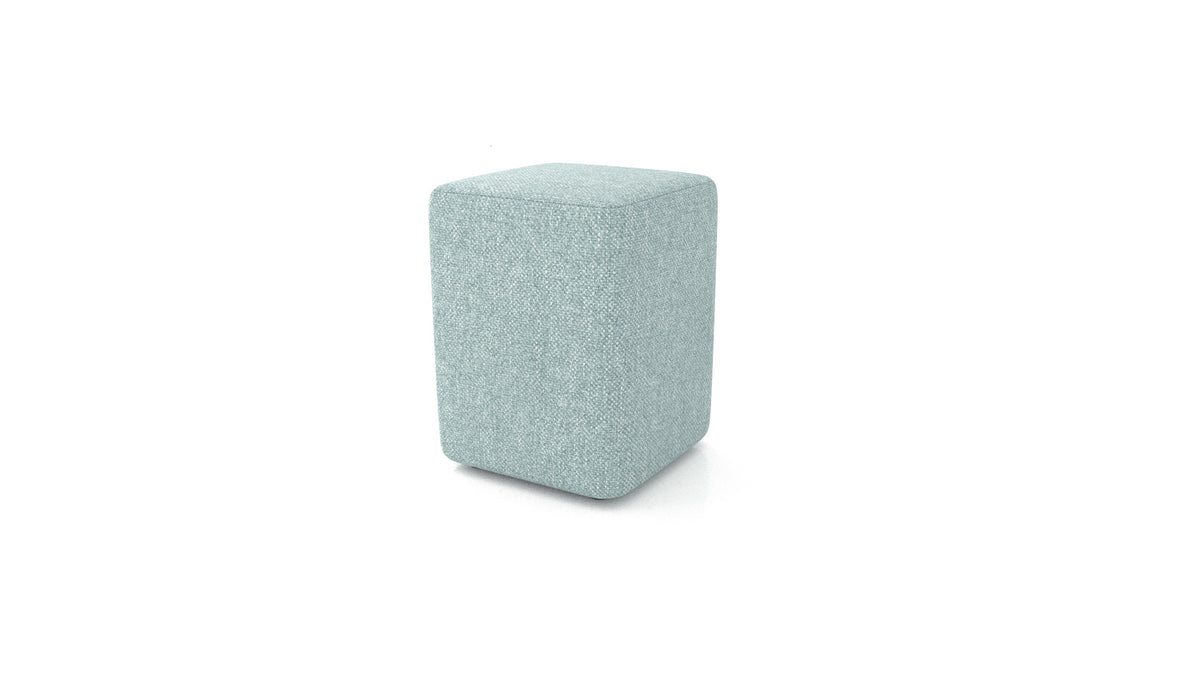 Pouf TA-4, pouf FEYDOM in tessuto Alure DE-75 Pastel Blue