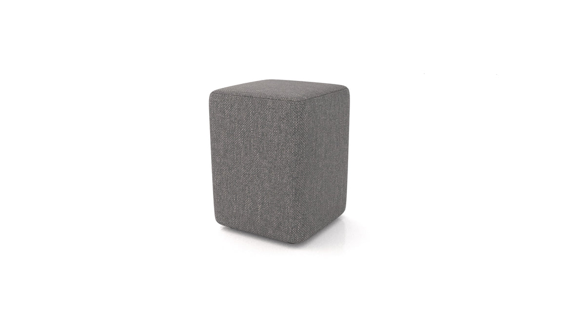 Pouf TA-4, pouf FEYDOM in tessuto Alure DE-92 Middle Grey