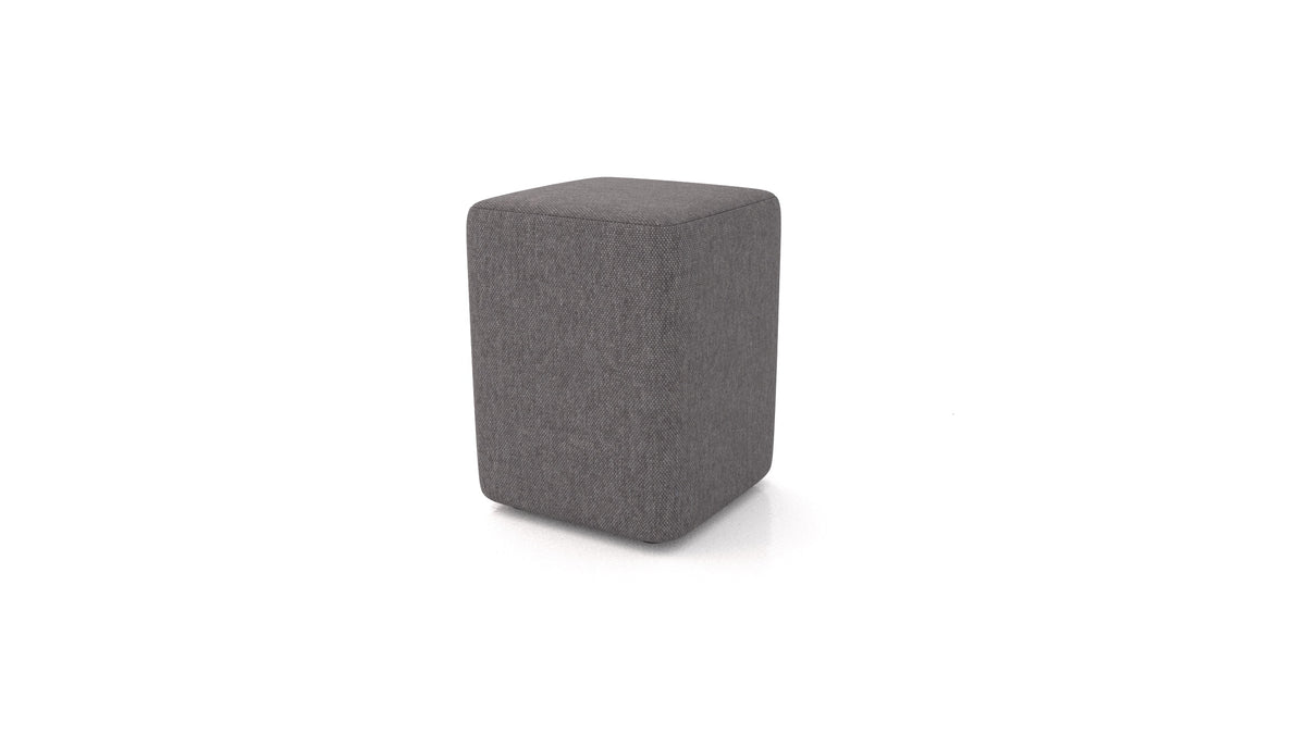 Pouf TA-4, pouf FEYDOM in tessuto Velare ET-12 Dark Grey