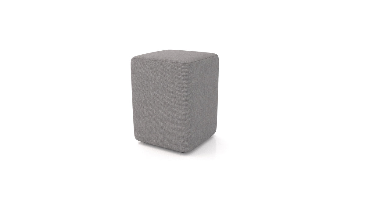 Pouf TA-4, pouf FEYDOM in tessuto Velare ET-14 Middle Grey