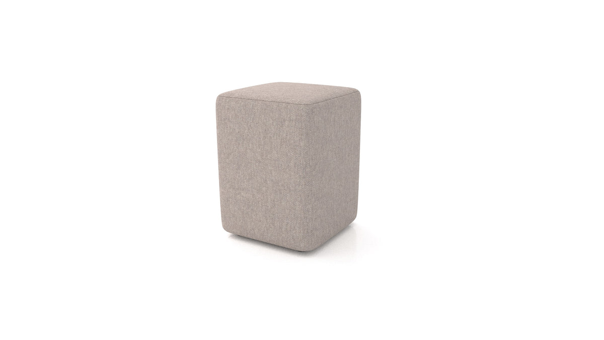 Pouf TA-4, pouf FEYDOM in tessuto Velare ET-15 Light Grey